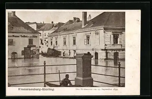 AK Klosterneuburg-Kierling, Das Hochwasser am 17. September 1899