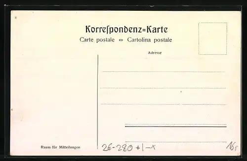 Künstler-AK F.A.C.M. Reisch: Campitello, Post-Gasthof Bernard Mulino