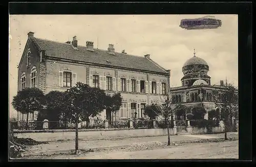 AK Delme, Strassenpartie an der Synagoge