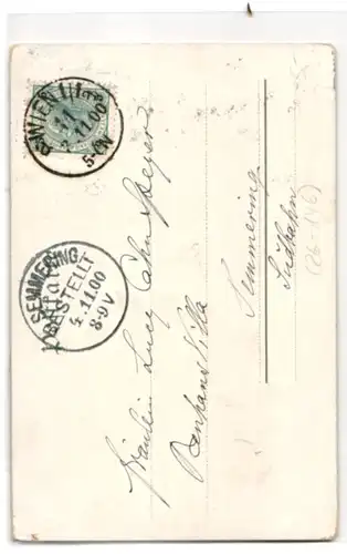 Glitzer-Perl-AK Blumengruss mit Glitzer-Perlen