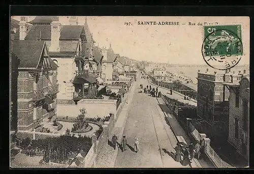 AK Sainte-Adresse, Strassenpartie aus der Vogelschau