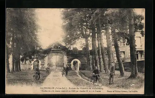 AK La Feuillie, Ruines du Chateau de Richebourg