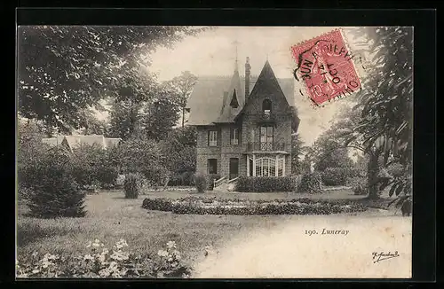 AK Luneray, Villa mit Gartenanlage