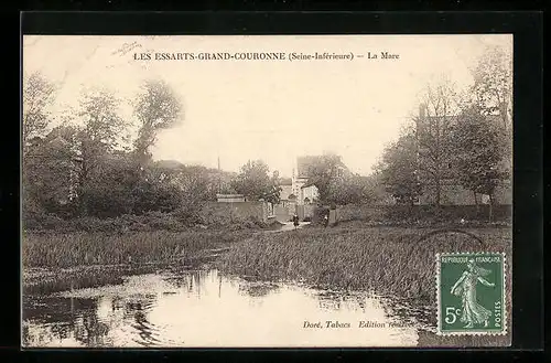 AK Les Essarts-Grand-Couronne, La Mare