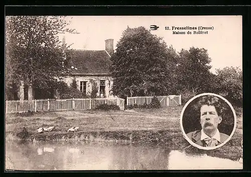 AK Fresselines, Maison de Rollinat, Portrait