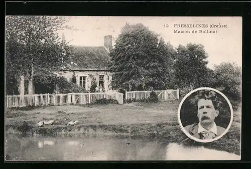 AK Fresselines, Maison de Rollinat, Portrai Rollinat