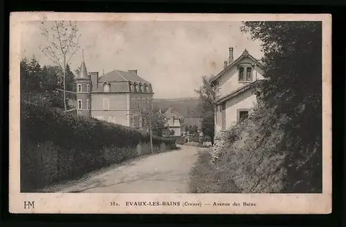 AK Evaux-les-Bains, Avenue des Bains
