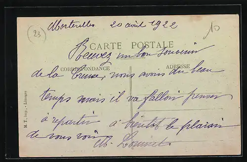 AK Saint-Moreil, La Mairie