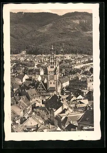 AK Freiburg i. Br., Panorama aus der Vogelschau