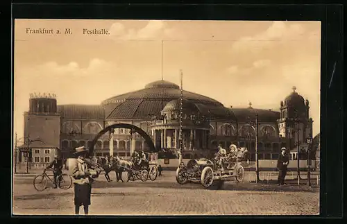 AK Frankfurt-Westend, Blick auf die Festhalle