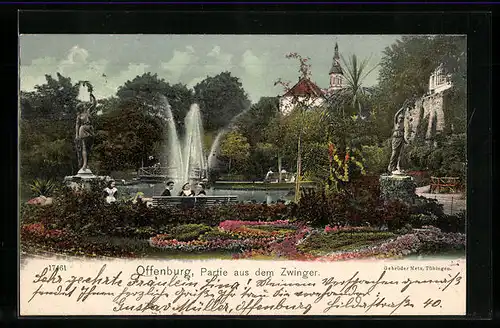 AK Offenburg, Partie aus dem Zwinger