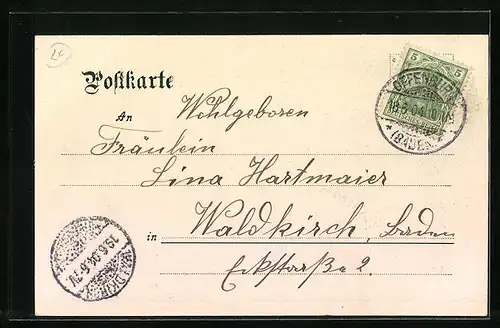 AK Offenburg, Partie aus dem Zwinger