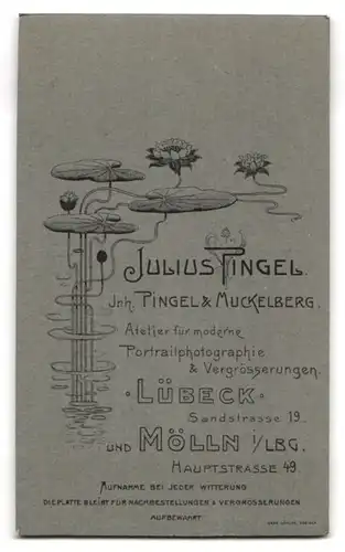 Fotografie Julius Pingel, Lübeck, Sandstrasse 19, Junge Dame mit Spitzenlatz und Lockenfrisur