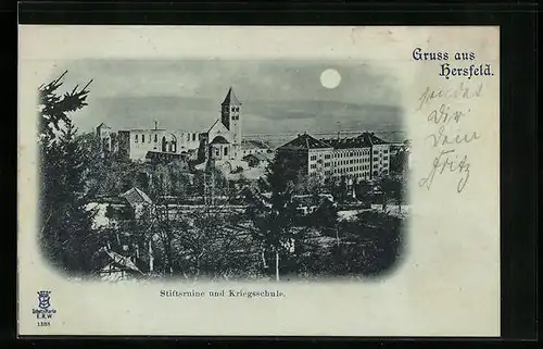 Mondschein-AK Hersfeld, Stiftsruine und Kriegsschule
