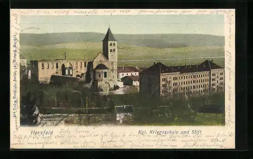 AK Hersfeld, Kgl. Kriegsschule und Stift