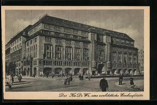 AK Berlin-Charlottenburg, Kaufhaus KaDeWe, Tauentzienstrasse