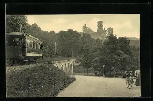 AK Laon, Mont de Vaux, Strassenbahn