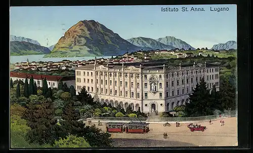 AK Lugano, Istituto St. Anna, Strassenbahn