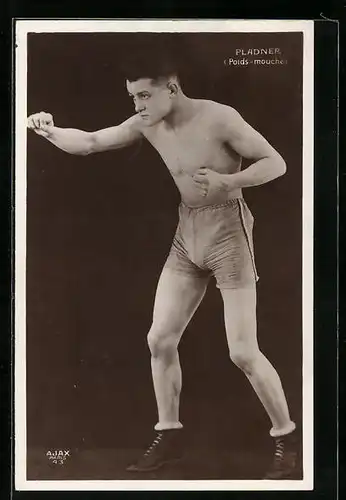 AK Pladner, Poids-mouche, Boxer in Pose