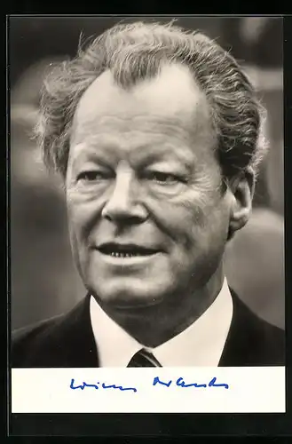 AK Portrait des ehem. Vorsitzenden der SPD Willy Brandt