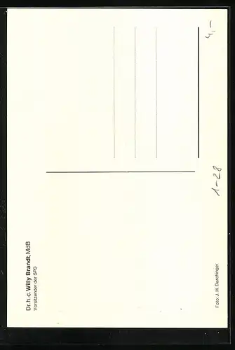 AK Dr. h. c. Willy Brandt, MdB, Vorsitzender der SPD