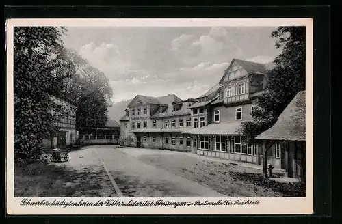 AK Paulinzella /Kr. Rudolstadt, Schwerbeschädigtenheim der Volkssolidarität Thüringen
