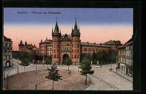 AK Aachen, Kaserne am Elsassplatz