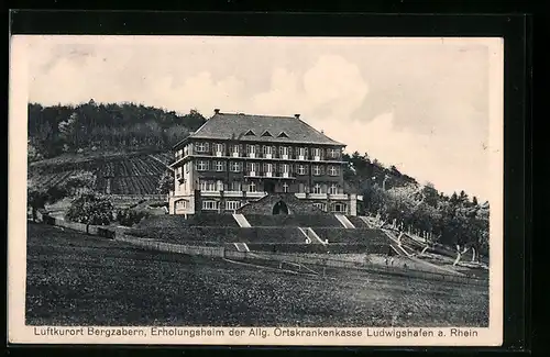 AK Bergzabern, Erholungsheim der AOK Ludwigshafen mit Umgebung