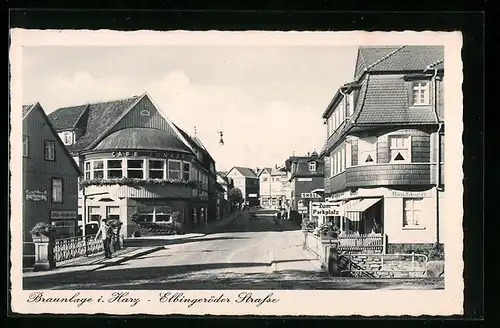 AK Braunlage /Harz, Partie in der Elbingeröder Strasse