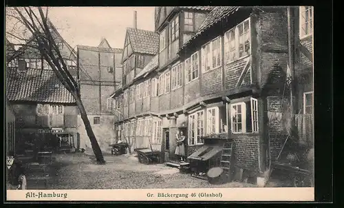 AK Hamburg, Gr. Bäckergang 46, Glashof