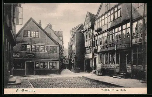 AK Alt-Hamburg, Teilfeld, Druvenhof, Schlosserei