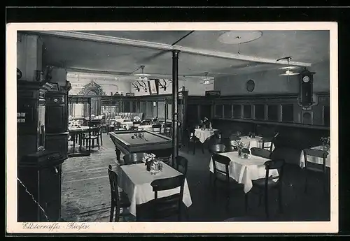 AK Riesa, Restaurant Elbterrasse, Bes. Waldemar Freygang