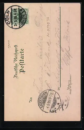 Lithographie Köln-Neustadt, Der Hohenzollern Ring