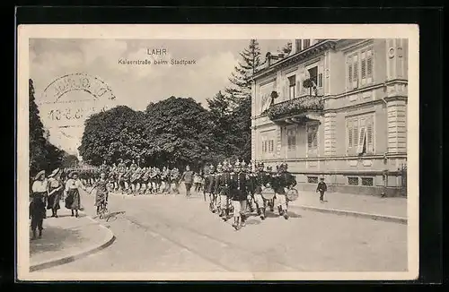 AK Lahr i. B., Kaiserstrasse beim Stadtpark
