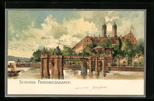 Lithographie Friedrichshafen, Schloss Friedrichshafen