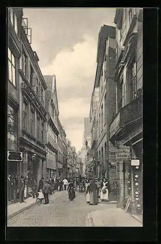 AK Hamburg-Neustadt, Bevölkerter Schaarsteinweg