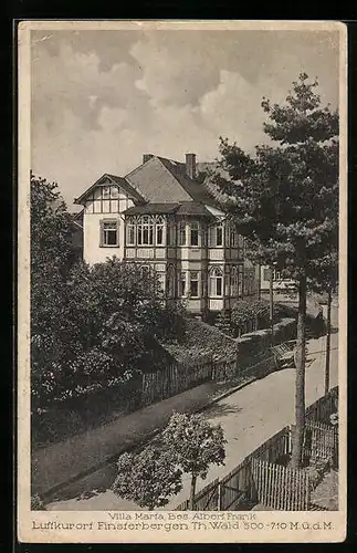 AK Finsterbergen / Th. Wald, Hotel Villa Maria