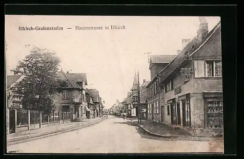 AK Illkirch-Grafenstaden, Hauptstrasse in Illkirch