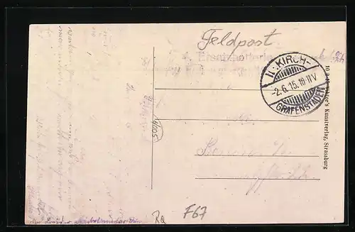 AK Illkirch-Grafenstaden, Hauptstrasse in Illkirch