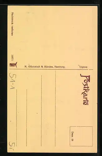 AK Junge Friesin in Tracht