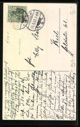 Künstler-AK Altländerin in Tracht