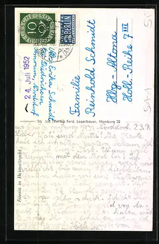 AK Junge Friesin in festlicher Heimattracht