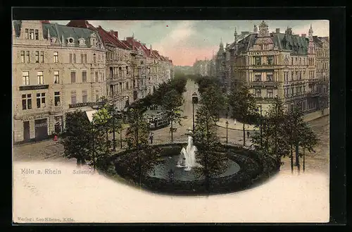 AK Köln, Strassenbahn am Salierring