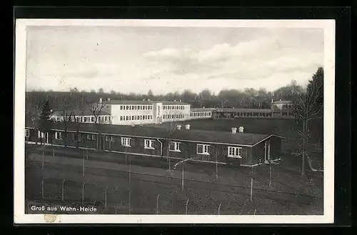 AK Köln-Wahn, Kaserne aus der Vogelschau