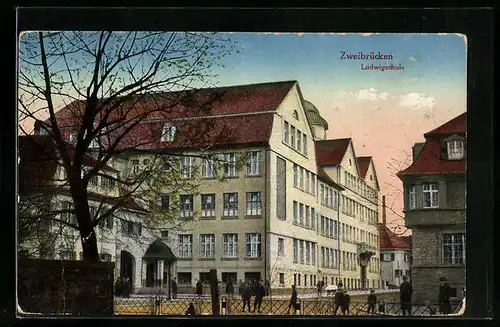 AK Zweibrücken, Abendstimmung an der Ludwigschule