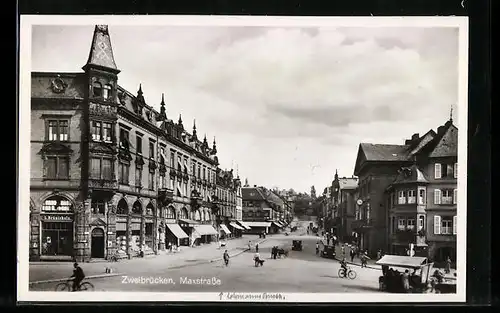 AK Zweibrücken, Markt auf der Maxstrasse
