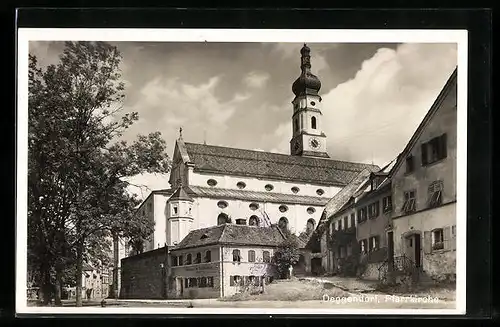 AK Deggendorf, Partie an der Pfarrkirche