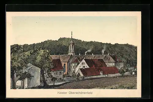 AK Oberschönenfeld, Blick auf das Kloster