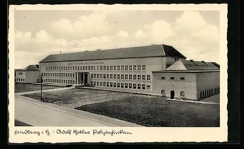 AK Friedberg i. H.,  Polytechnikum aus der Vogelschau