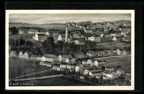 AK Kastl bei Altötting, Gesamtansicht von oben